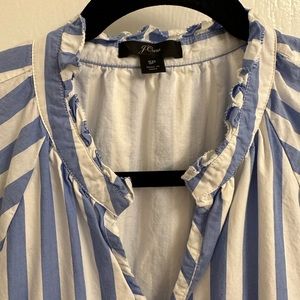 J. Crew striped long sleeve mini dress